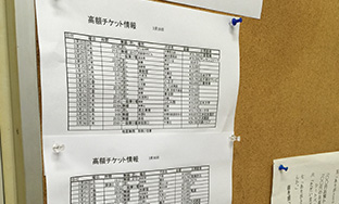 営業情報の開示